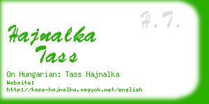 hajnalka tass business card